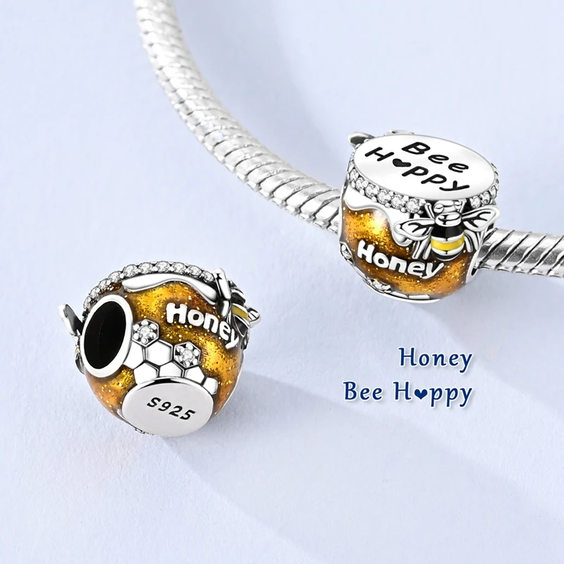 Dessert Series 925 Sterling Silver Ice Cream Cake Croissants Chocolate Skewers Decoration Fit DIY Bracelet Necklace Lovely Gifts