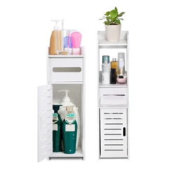 Bathroom Cabinet Toilet Cabinet Wooden Bathroom Cabinet White Wooden Bathroom Cabinet Toilet Storage Shelf Space Saver Organizer