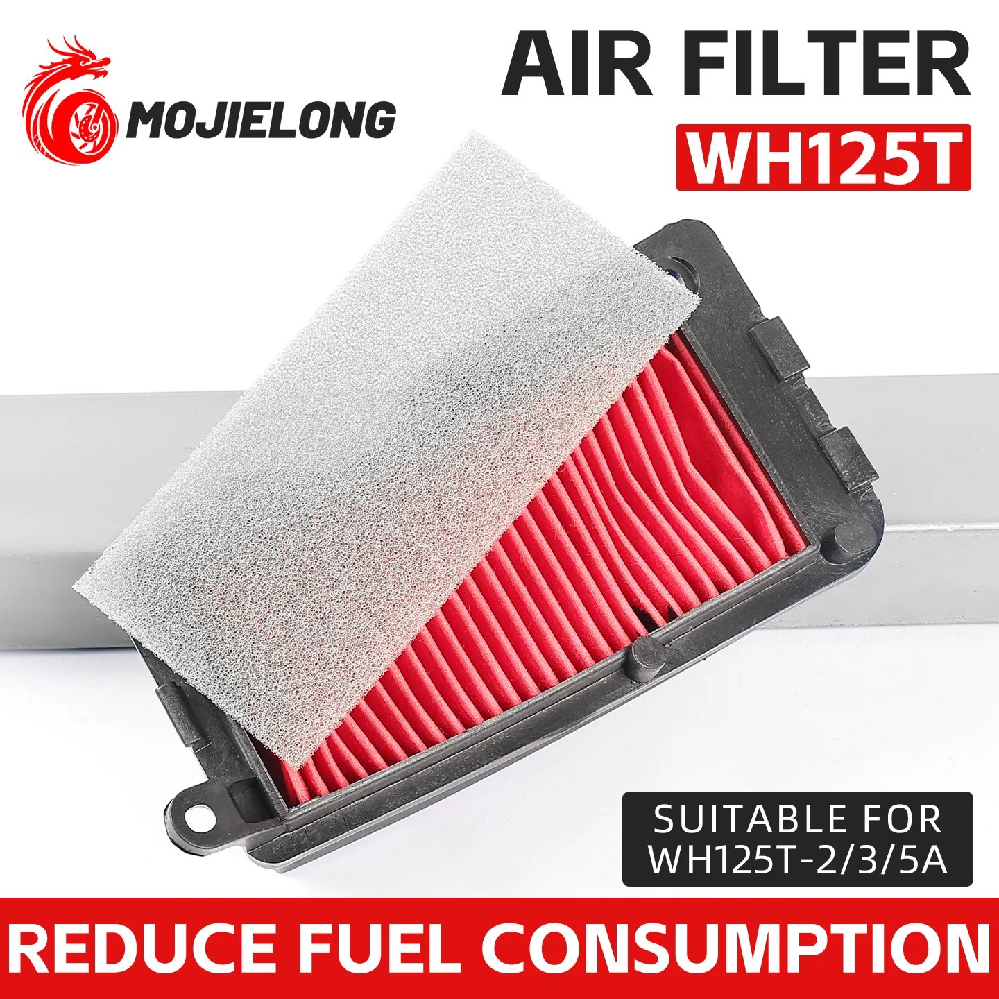 

The "Little Princess" brand WH125T motorcycle, KCM type air filter cleaner, is suitable for Wuyang Honda series vehicles.