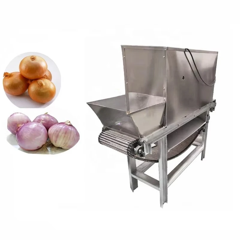 Customized High Performance Industrial Onion Peeling Machine Chain Onion Skin Removing Machine