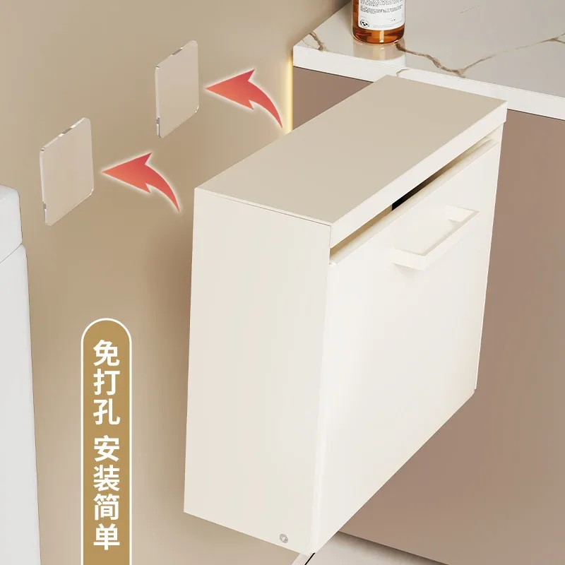 Punch‑Free Wall‑Mounted Toilet Paper Holder Box, Bathroom Tissue Storage Rack, No‑Drill Roll Paper Organizer for WC Restroom view 3