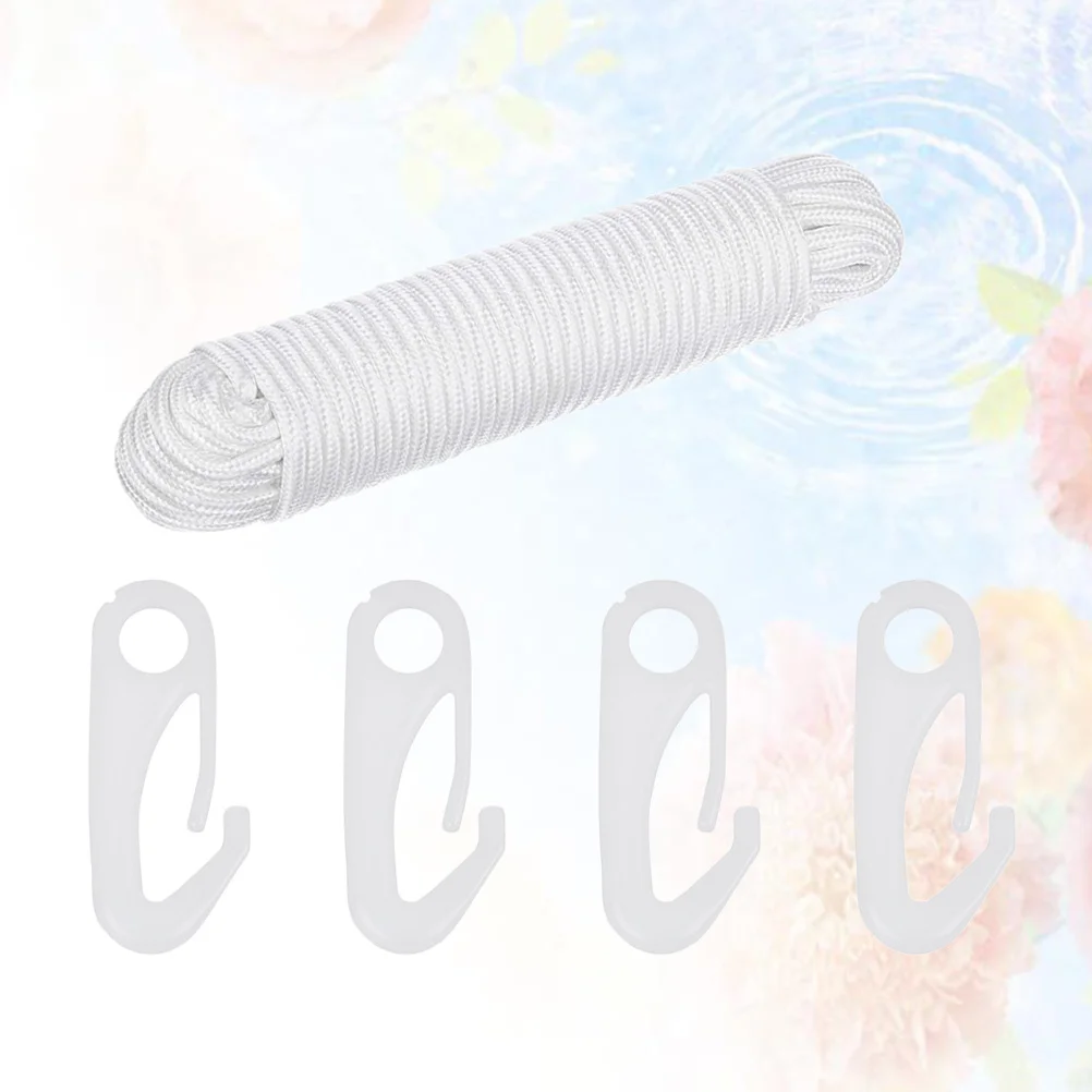 

5Pcs Flagpole Accessories Set Durable Water Resistant Antiuv Quiet Plastic Buckle for Flags Keychains Curtains Outdoor Home