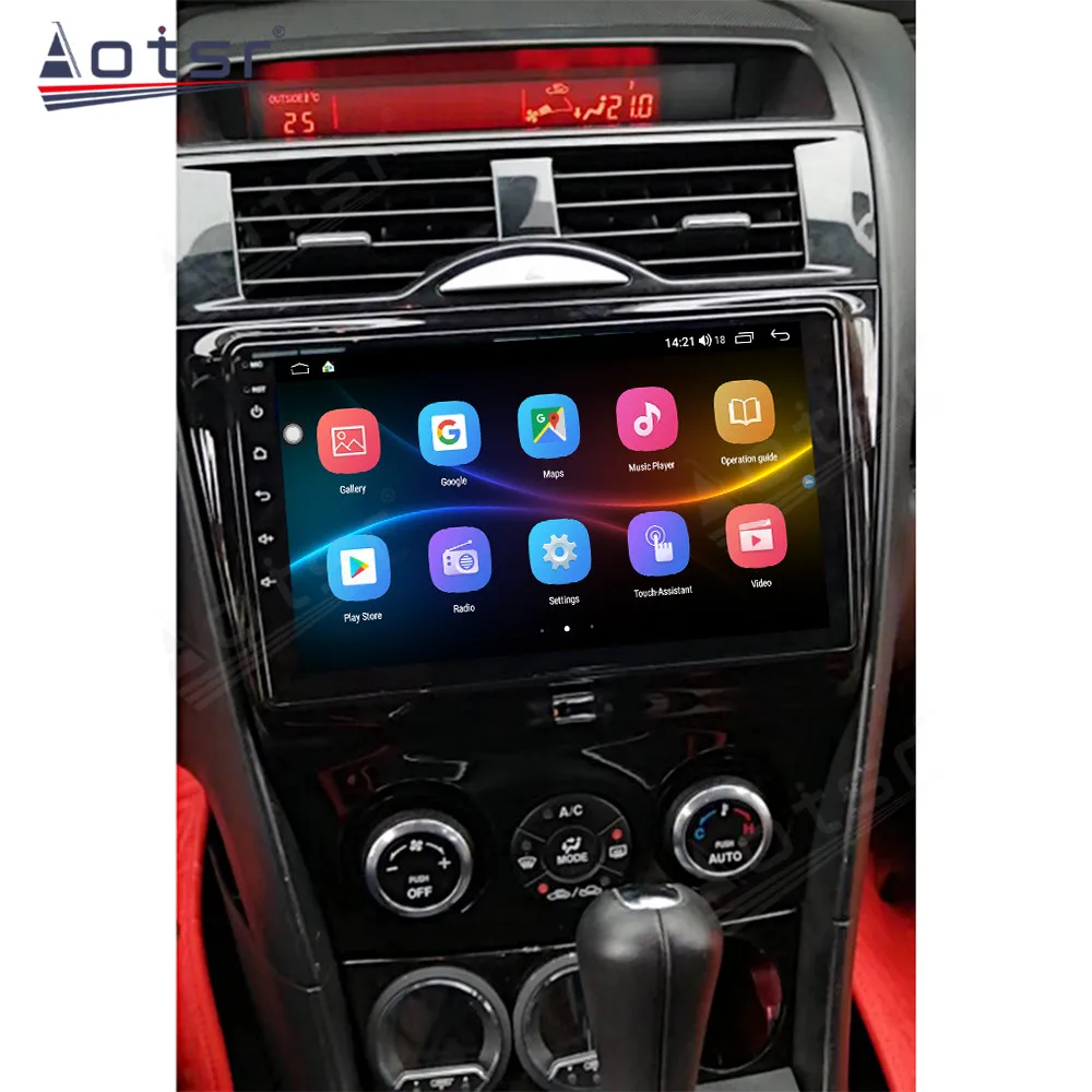 Android 12 Car Radio For Mazda R8 2009-2011 Multimedia Carplay Audio Vedio Player Stereo HD Screen GPS Auto Navigation Head Unit