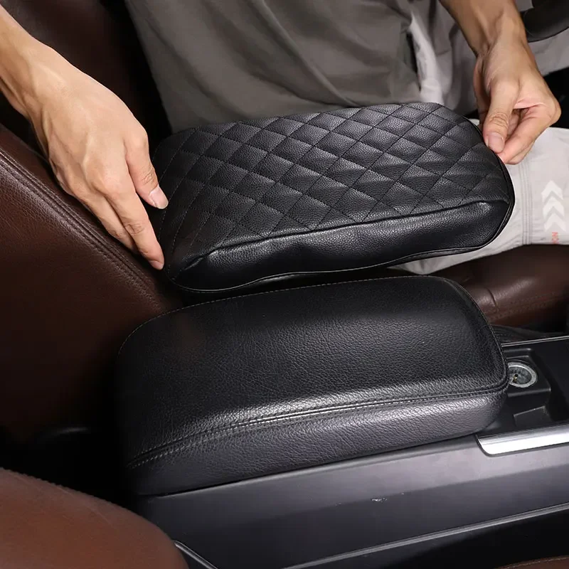 

For Mercedes Benz G Class W463 2013-2018 leather Black/brown/carbon Car seat center armrest box protective cover Car Accessories