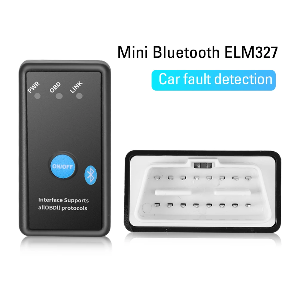 Elm327 Bluetooth Obd2 V1.5 Car Diagnostic-Tool Mini Elm 327 V 1.5 Obd Scanner Obdii Adapter Auto Diagnostic Tool for Android