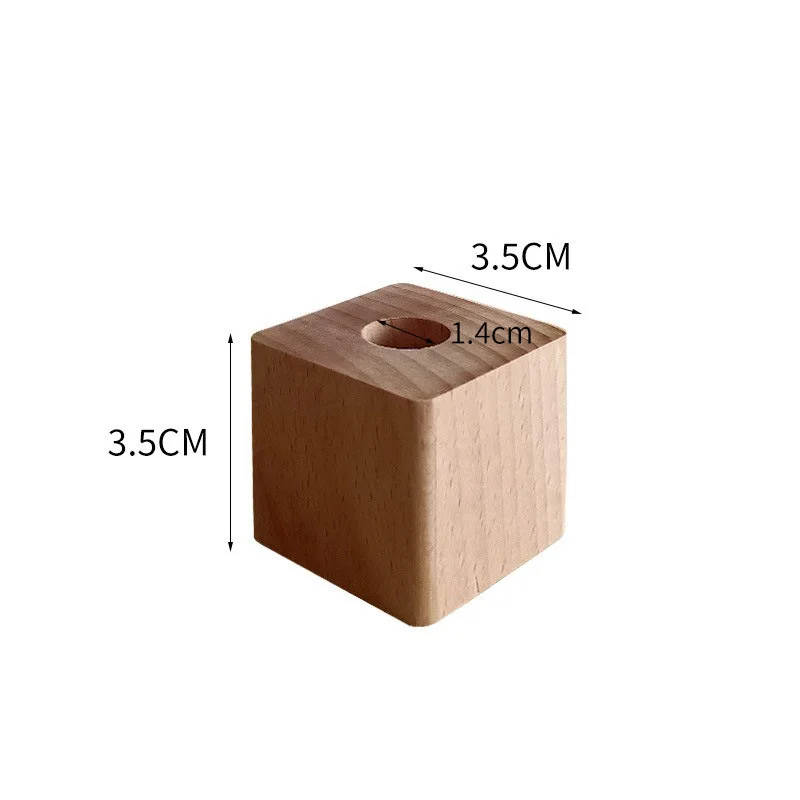 Portalápices de madera creativo multifunción, almacenamiento de escritorio de oficina, adornos minimalistas, caja de almacenamiento de suministros, soporte para cepillo de dientes