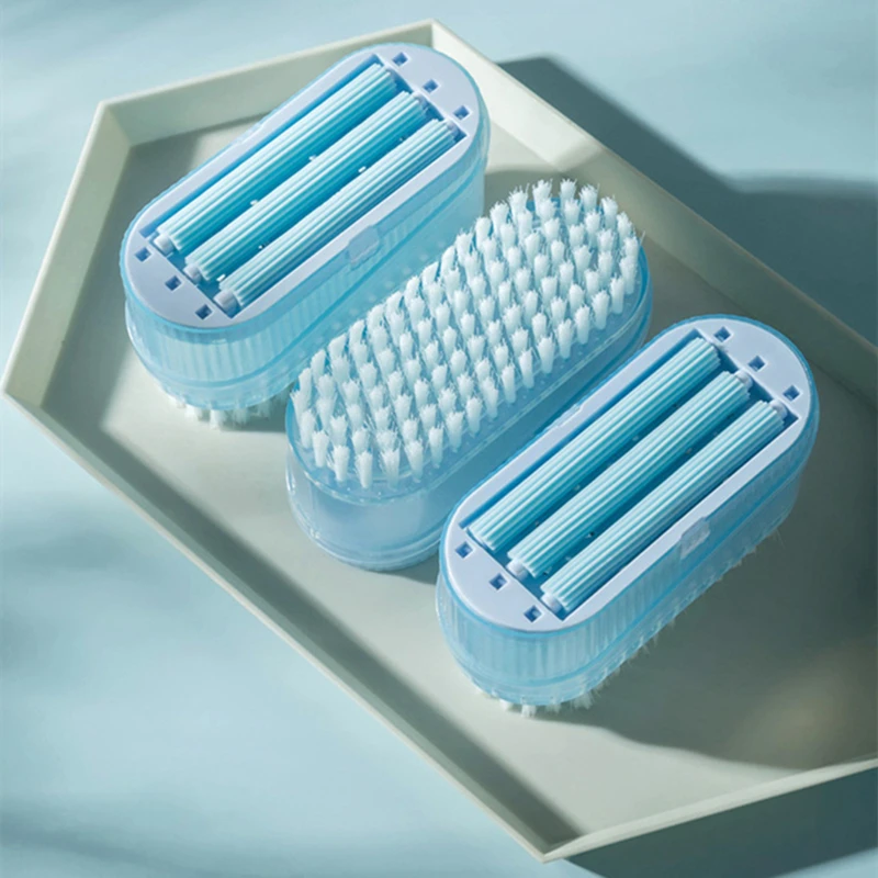 Caja de jabón multifuncional para baño, soporte de jabón tipo cepillo de rodillo, caja de drenaje de jabón para lavandería, burbujeador de espuma antideslizante para lavado