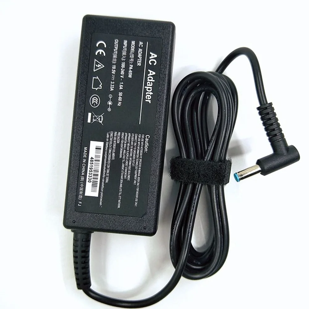 AC Adapter 19.5V 3.33A 65W 4.5*3.0mm Laptop Charger Adapter For HP Envy 17-j010us Pavilion 15-j000 Chromebook 11 G4 G5 EE 14 G3