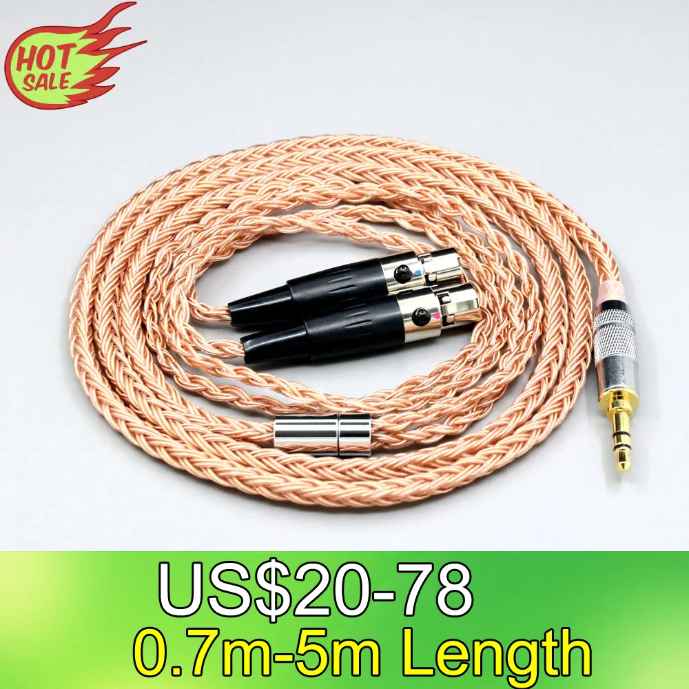 

LN006753 2.5mm 3.5mm XLR Balanced 16 Core 99% 7N OCC Earphone Cable For Audeze LCD-3 LCD-2 LCD-X LCD-XC LCD-4z LCD-MX4 LCD-GX