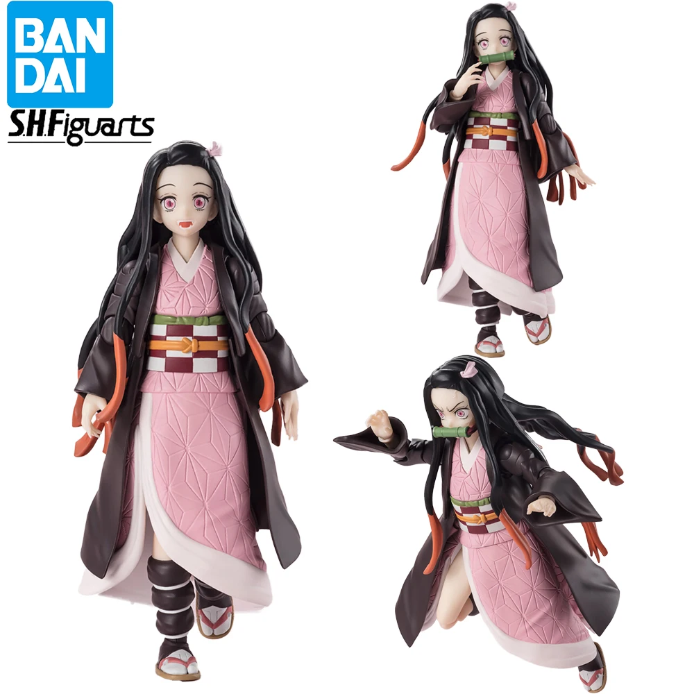 

In Stock Original Bandai S.h.figuarts Demon Slayer Kamado Nezuko Collectible Model Toys Action Anime Figures Birthday Gifts