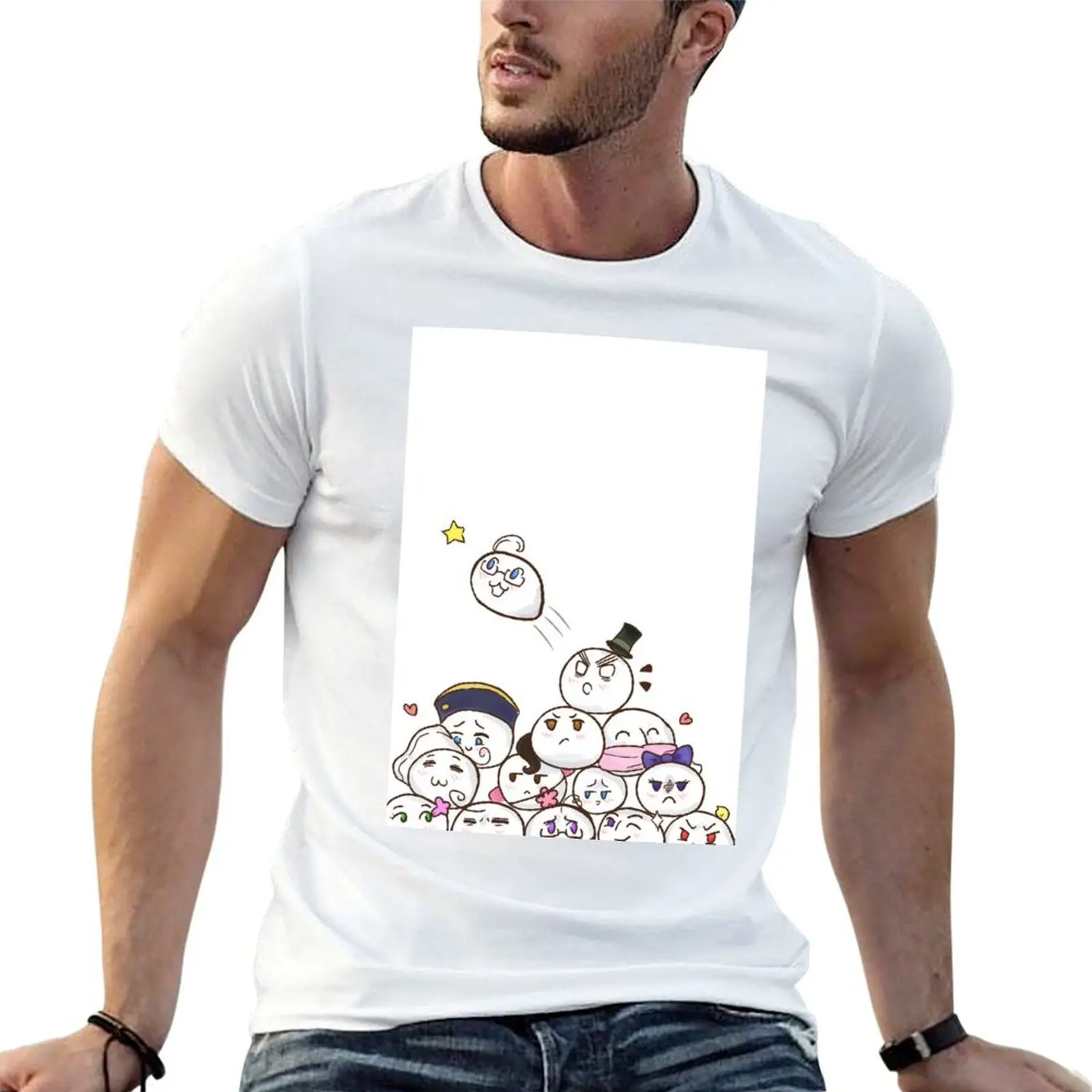 

Hetalia Mochi Poster T-Shirt graphic t shirts for man t shirts for man cotton t shirts for man pack cotton T-shirt