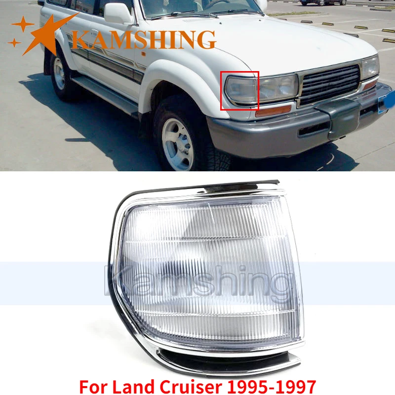 

Kamshing для Land Cruiser LC80 FZJ80 4500 1995-1997 спереди головной светильник угол поворота светильник головной светильник поворота Габаритные сигнальная лампа