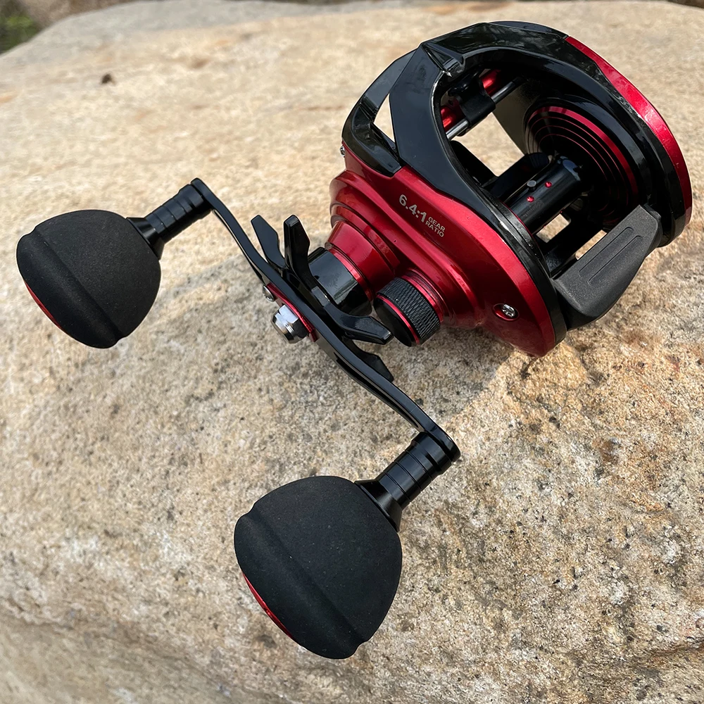 

Carbon Frame Baitcasting Reels 6.4:1 8+1BB 15KG Drag Jig Baitcast Fishing Reel Saltwater Big Game Wheel Dual-row Powerful Magnet