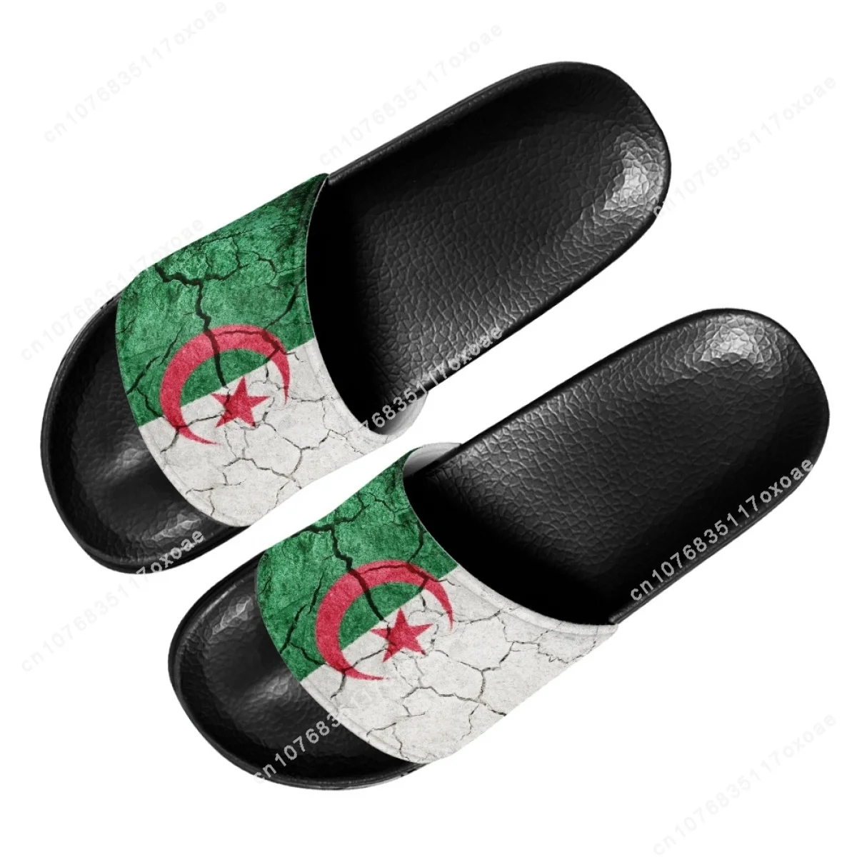 Women Slippers Summer 2023 Algeria Flag Design Fashion Home Bathroom Slippers for Girls Casual Non Slip Flats Beach Slides Woman