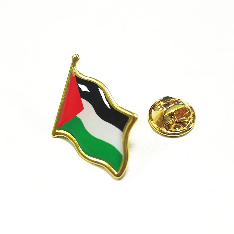 1-30PC Palestine National Flag Pin Country Flag Metal Lapel Pin Palestine brooch Badges For Clothes Bag Hat Collar Accessories