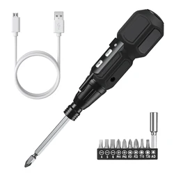 ORIA Cordless Electric Screwdriver 9 in 1 Rechargeable Screwdriver Set Portable Automatic Home Repair Tool Kit with LED Lights
