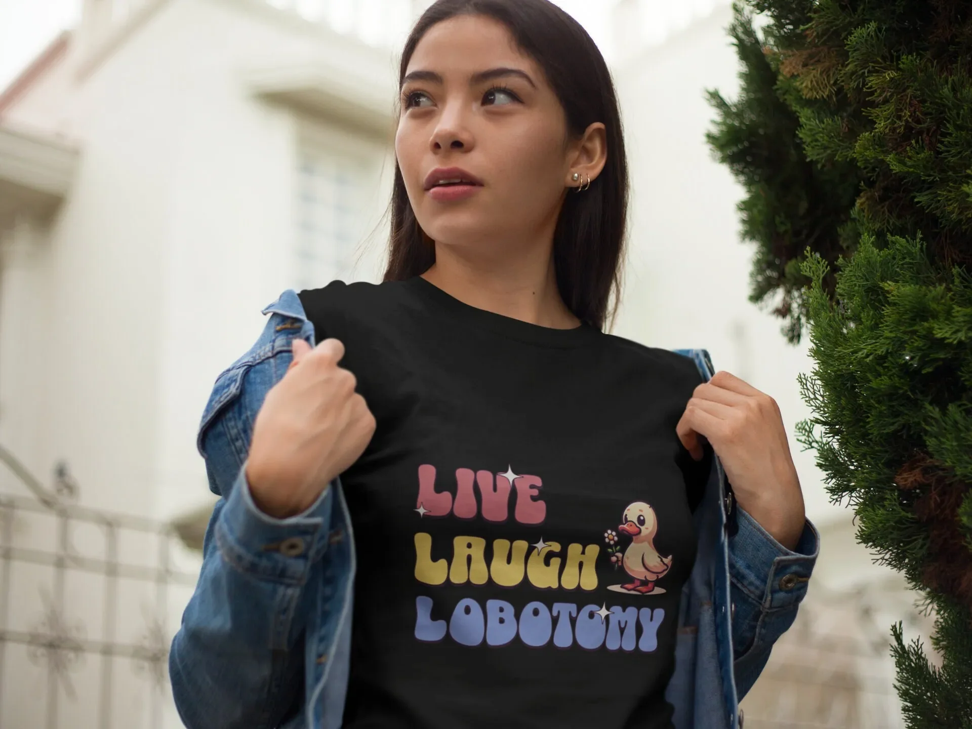 Live Laugh Lobotomy Funny T shirt Offensive Unhinged