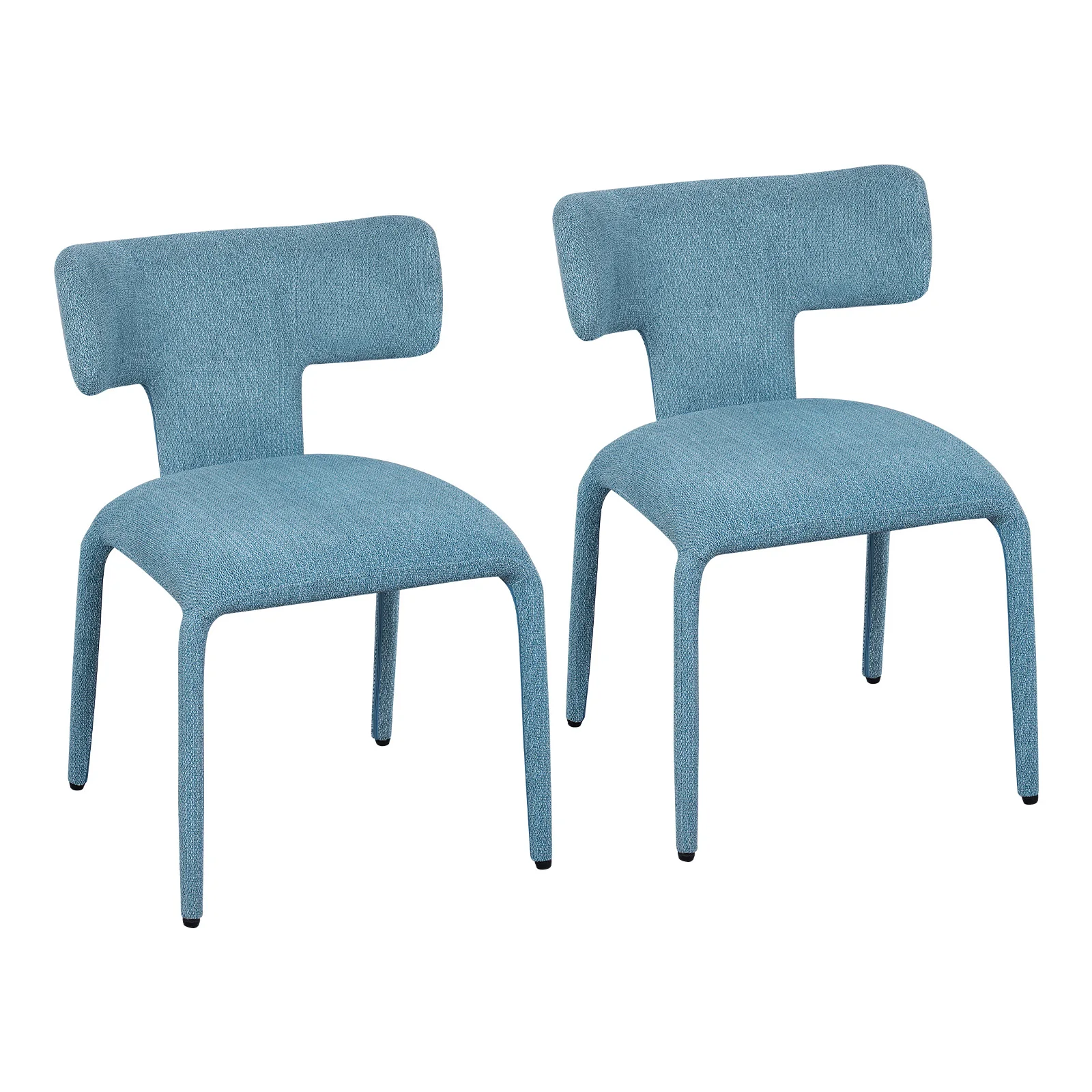 WOLTU 2 Stück/Set ergonomische Esszimmerstühle, Kunstleder/Leinen, Küchenstühle, Metallrahmen, Rückenlehne für Wohnzimmer, Schlafzimmer, Restaurant – Detail 24