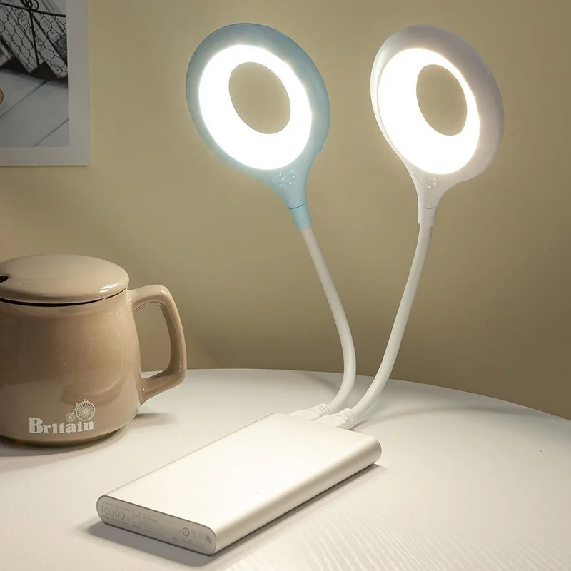 Lámpara LED de escritorio portátil, luz nocturna, se puede plegar libremente, lámpara de mesa, tabei de lectura USB, protección ocular, lámpara de escritorio de ahorro de energía