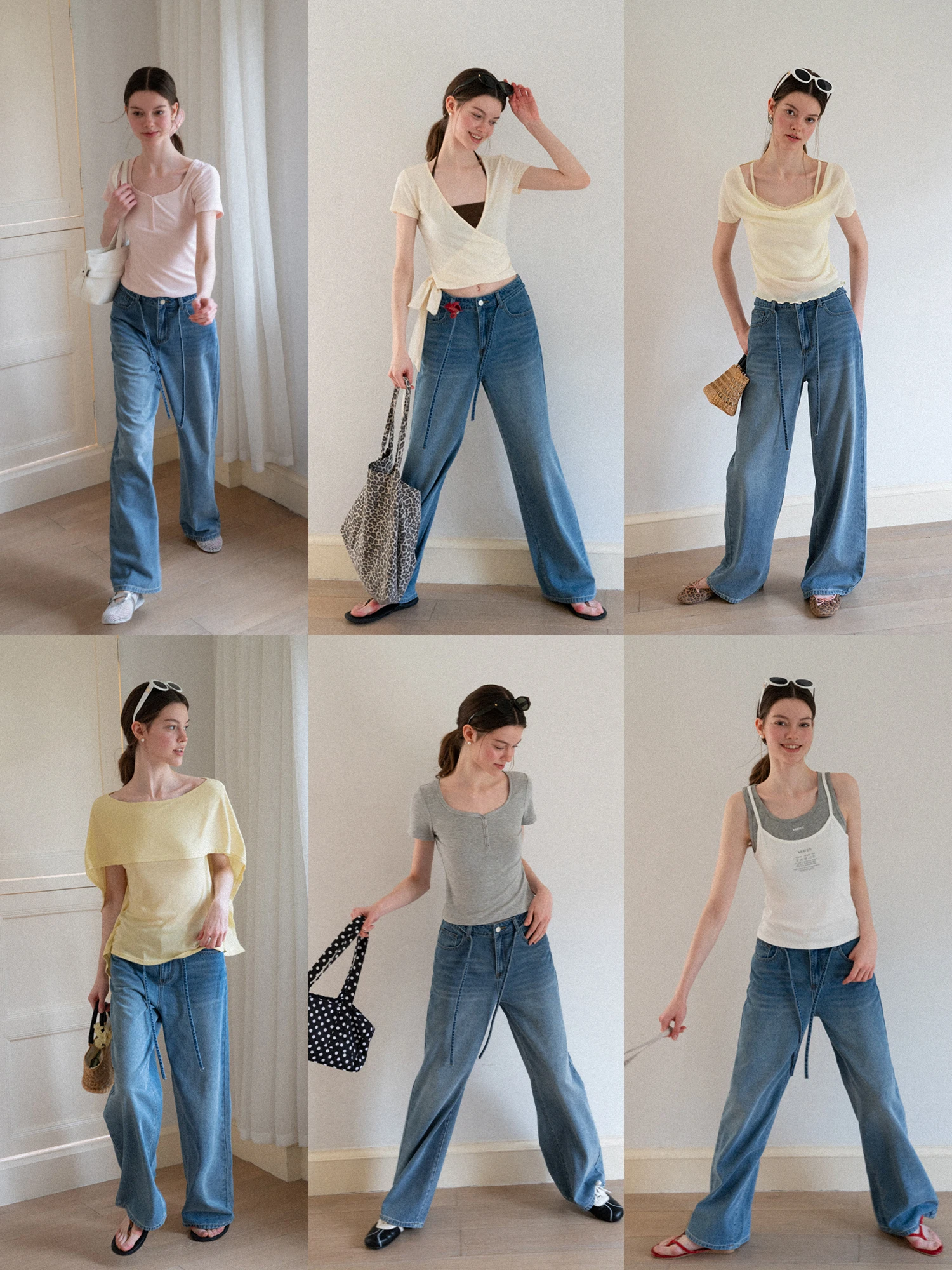 Slimming High Waist Wide Leg Jeans Women's Loose Straight Casual Versatile Long Pants Summer Fashion Comfortable Denim Skinnies