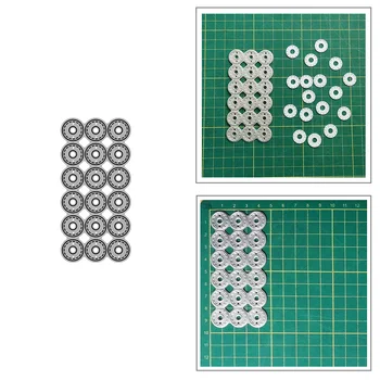 작은 원형 프레임 금속 절단 다이 DIY 스크랩북 앨범 종이 카드 장식 공예 엠보싱 2023 새로운 다이