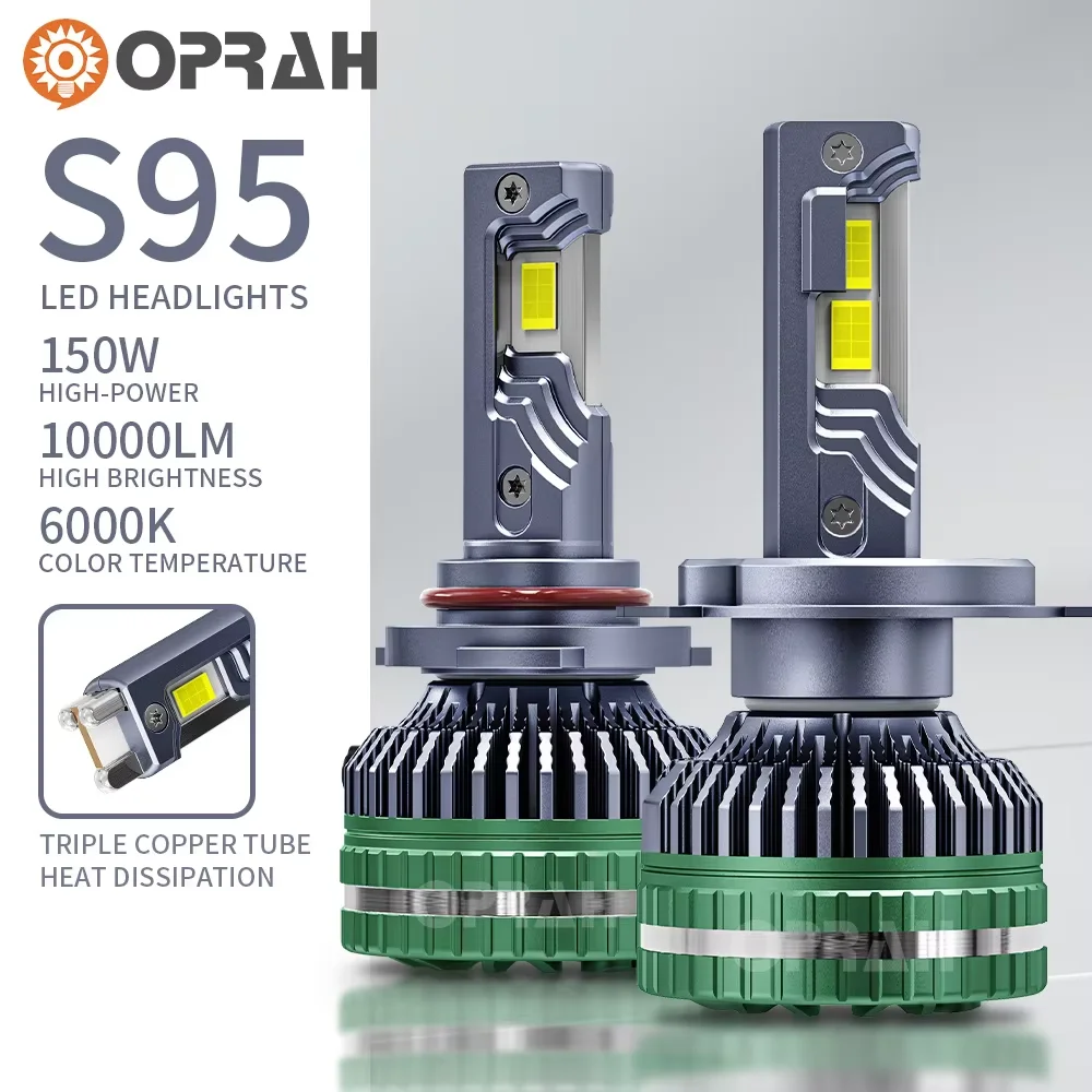 Oprah Super Power H4 LED Headlight Car Lights 300w H7 H1 H11 9005 Hb3 9006 Hb4 Led CANBUS No Error 3570LED Fog Light 6000K White