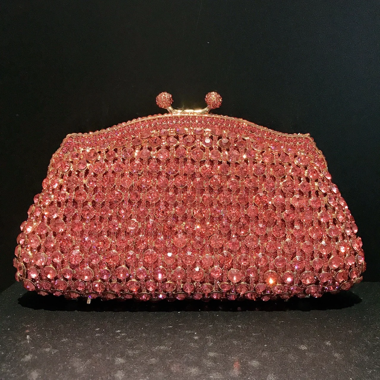Pochette De Soirée En Cristal Argenté Pour Femme - Sac à Main Strass Avec Chaîne Amovible Vert Élégant