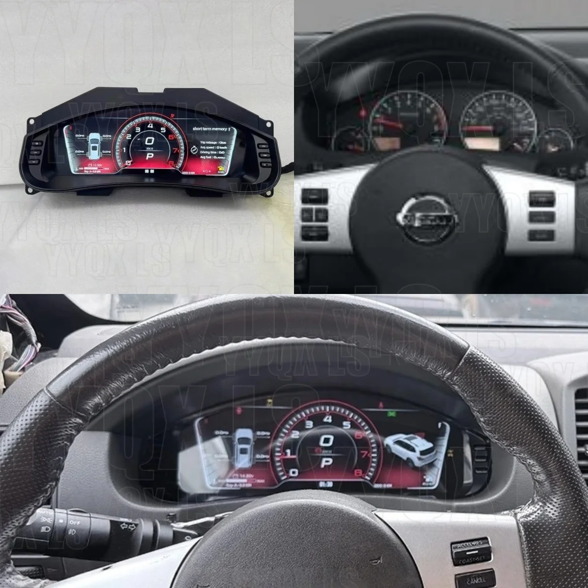 Panel de Instrumentos Digital LCD de 12.3 Pulgadas para Nissan Pathfinder 2005-2010, Velocímetro para Tablero de Auto, Panel Modificado, Plug and Play