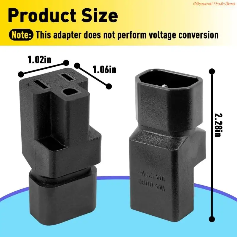 Strong C14 Male to 5 15R Female Adapters Suitable for Servers & Power W91B
