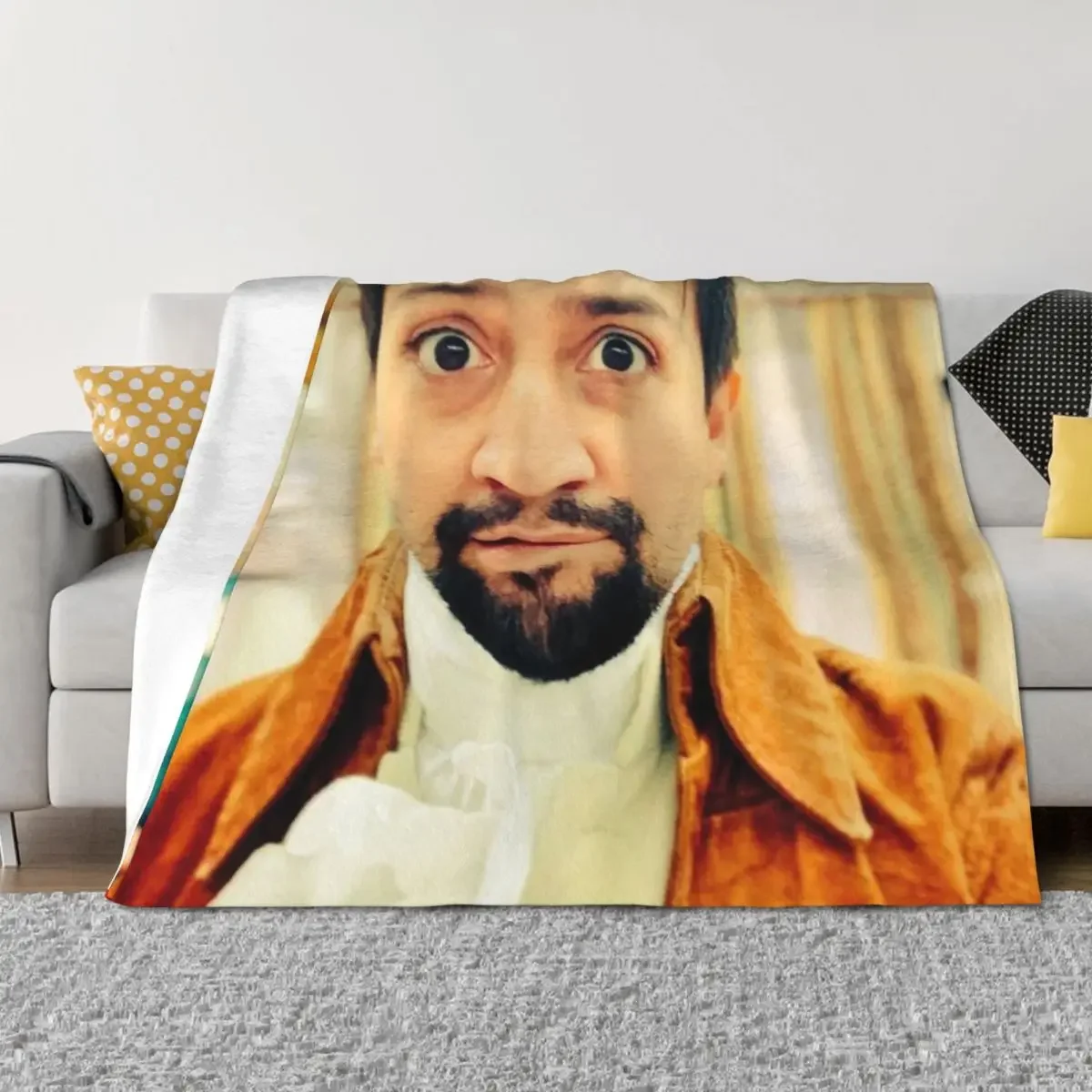 لين مانويل ميراندا عض شفه رمي بطانية سرير ناعم لأريكة الزخرفية لفصل الشتاء بطانيات الأربعاء #2