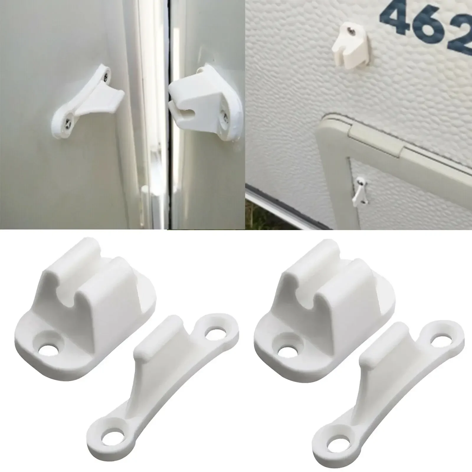 

High Quality Practical ABI And Award Caravans Coachman Door Retainer Catch Door Catch 2pcs Male Section Female Section