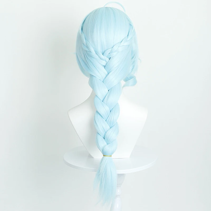 Jogo zenless zona zero semente cosplay peruca feminina lolita azul trançado cabelo resistente ao calor perucas sintéticas halloween prop
