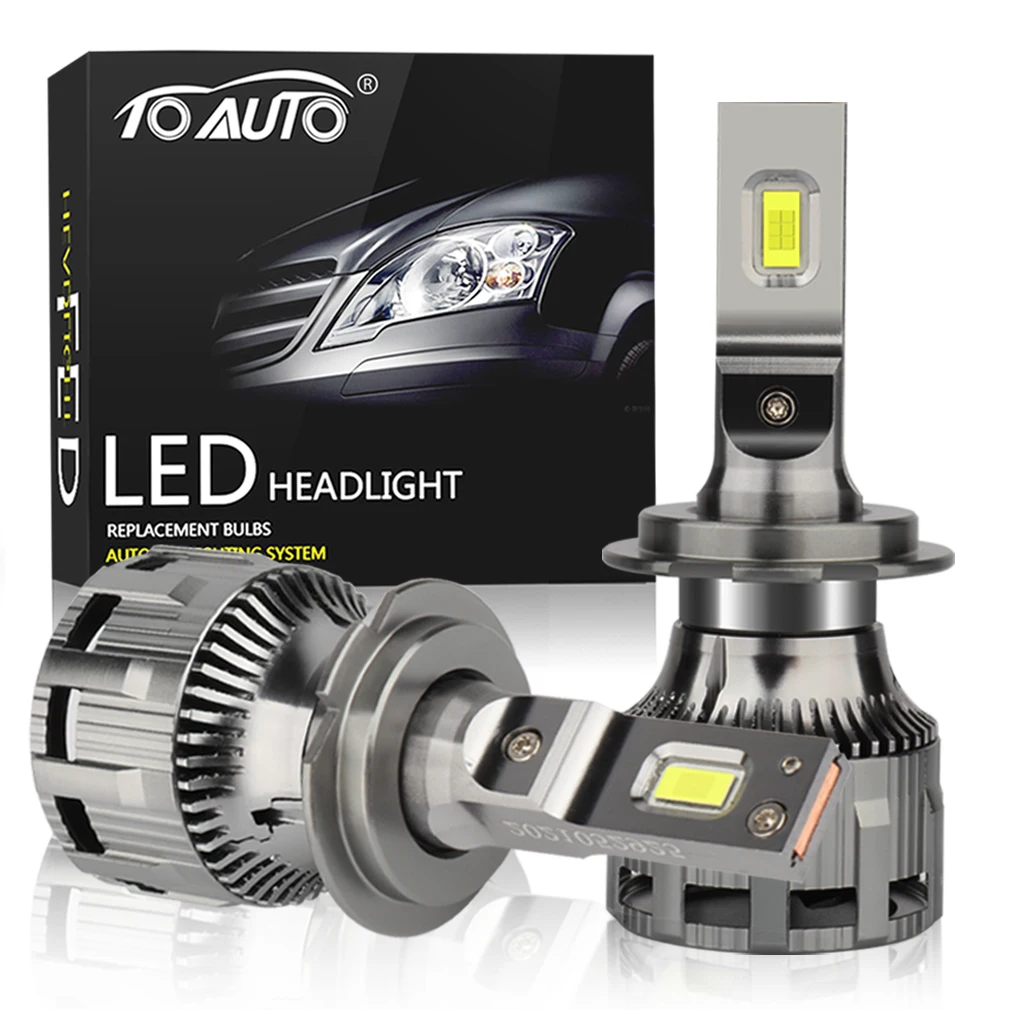 

H7 LED Headlights Bulbs Super Bright Canbus Auto Headlamp with Csp Chips with Fan Turbo Lights 6000K 12V