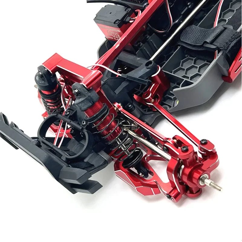 Przednie i tylne stałe drążki kierownicze do Hyper GO MJX 1/10 10208 Akcesoria Metalowe części zamienne do tuningu Zestaw do modeli RC Crawler Samochód Terenowy Buggy