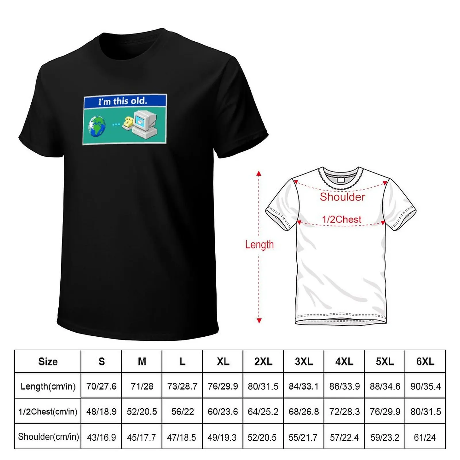 As Old As Dial-Up Internet T-Shirt Festival Party Tee Top