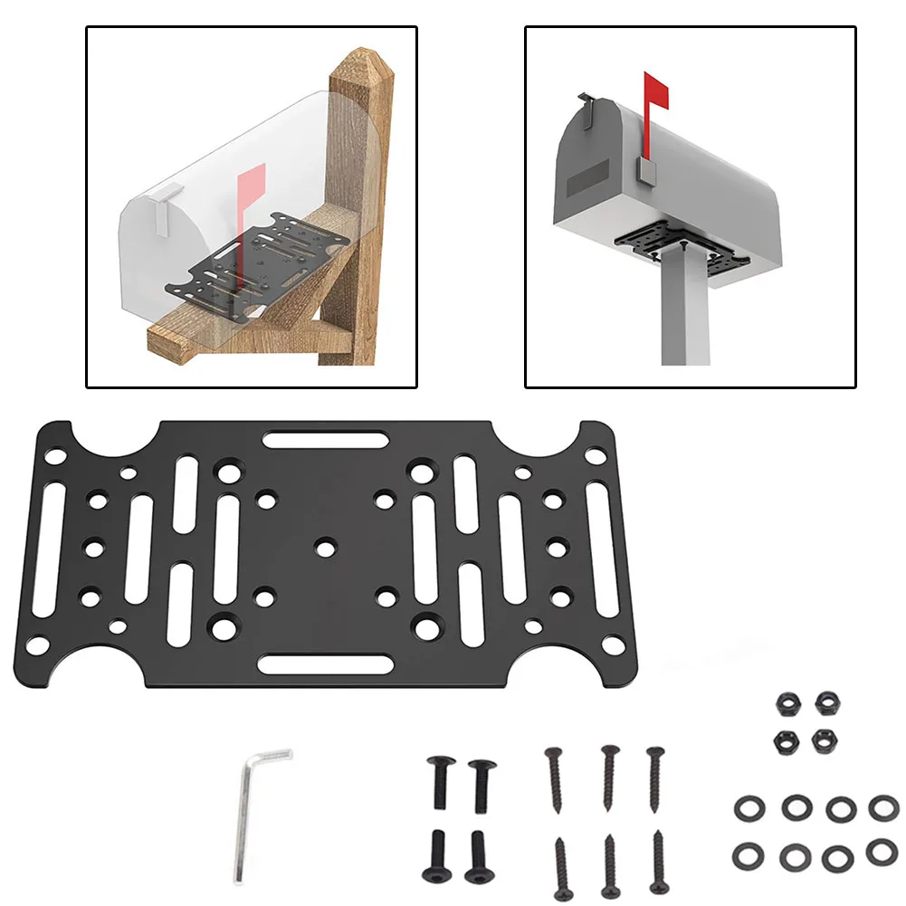 

Heavy-Duty Mailbox Mounting Bracket: Fit For 4x4 Posts Wood Or Hollow Posts Home Garden Irrigation Accessories