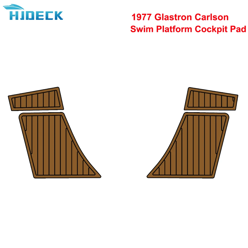 

1977 Glastron Carlson Swim Platform Cockpit Pad Teak Sintetico Barca Carpet For Boat Accessories Marine kayak Customizable