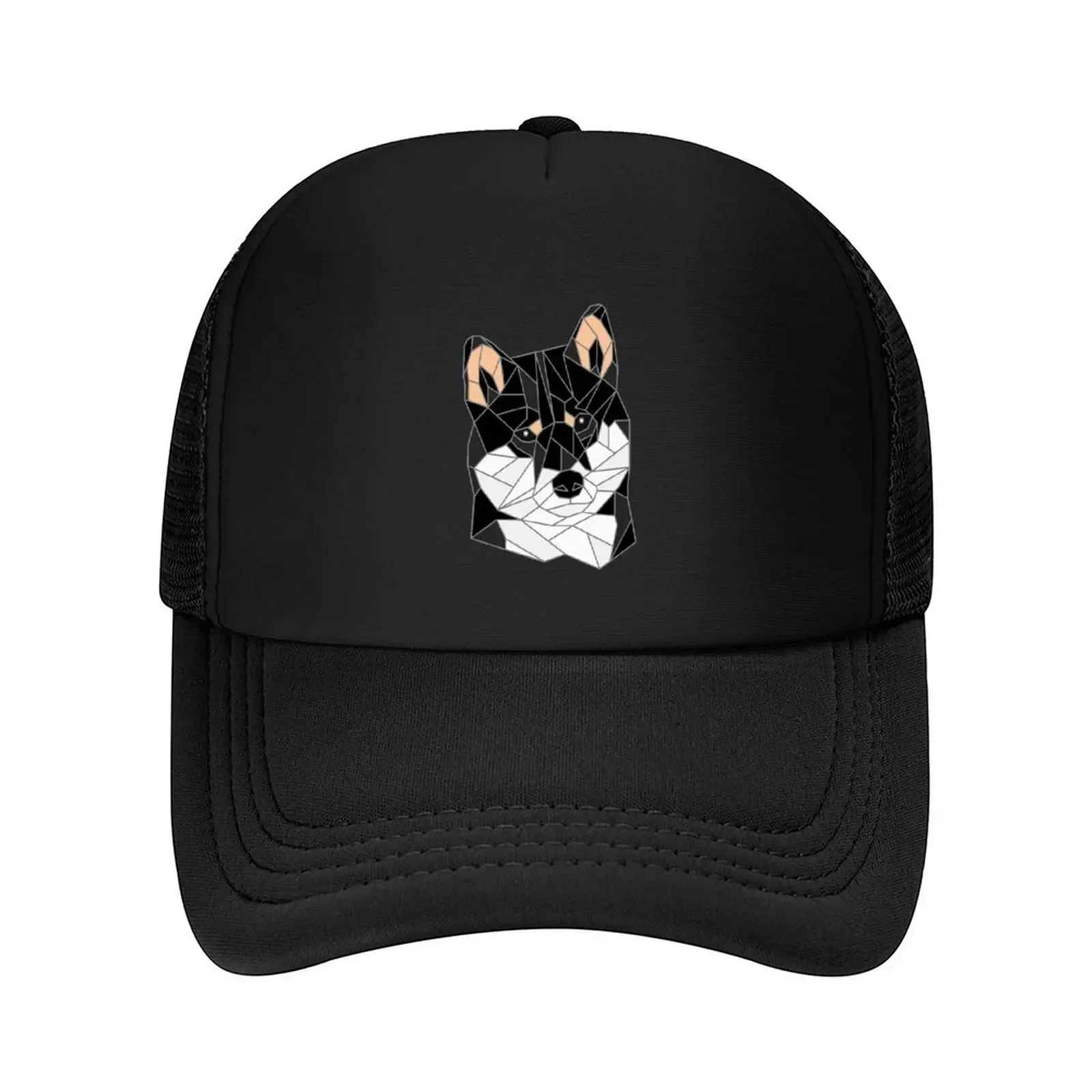 2026 Black Shiba Inu Stained Glass Baseball Cap luxury woman cap Luxury Brand Beach Bag hiking hat Ladies Men's
