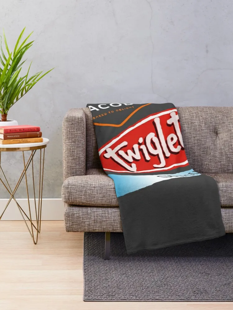 Twiglits Original Flavour Crisps design Throw Blanket Softest Blanket Hairy Blankets