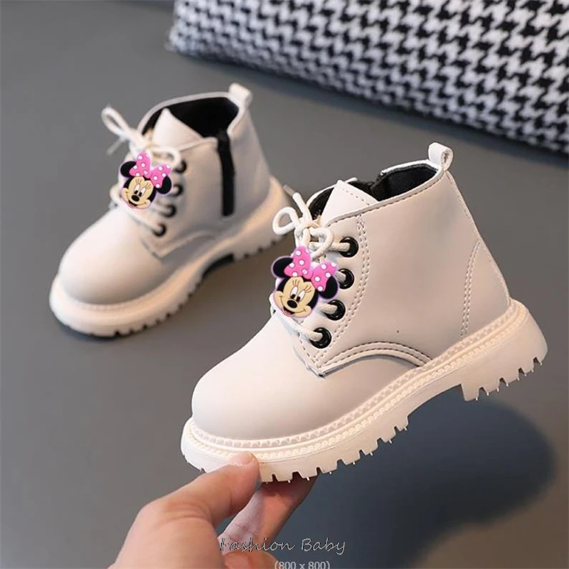 Four Seasons Child Shoes Short Ankle Snow Boots Kid Sports Boy Girl Shoe Fashion Soft Lilo And Stitch Warm Toddlers Kids Boot