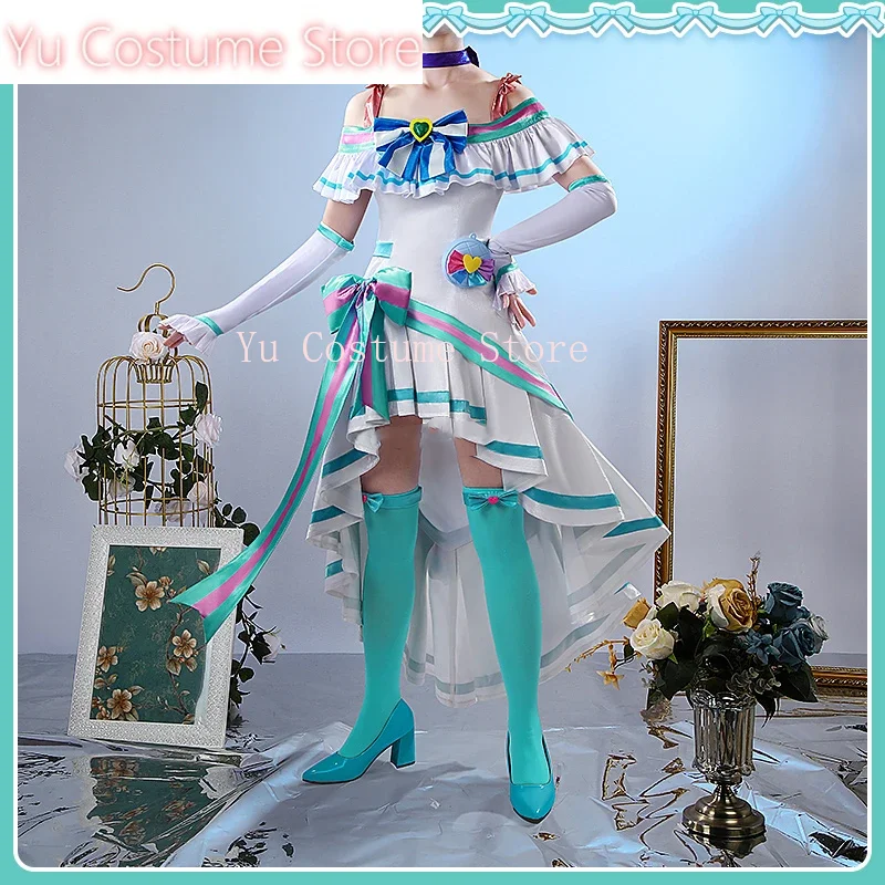 Yu Costume Anime Wonderful Precure! Cure Lillian Elegant Dress Lovely Uniform Cosplay Costume Halloween Party Role Play Outfit