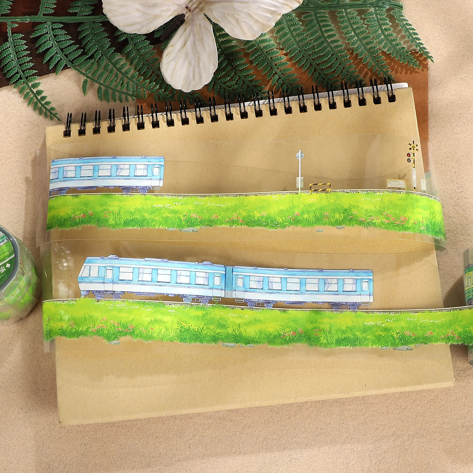 60mm*5m Vintage Field Travel Landscape PET Tape Creative DIY Journal Material Collage Scrapbooking Stationery