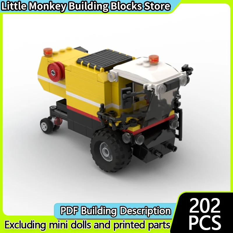 

City Car Model MOC Building Bricks Small Engineering Truck Modular Technology Children Holiday Gifts Assemble Toys Suit