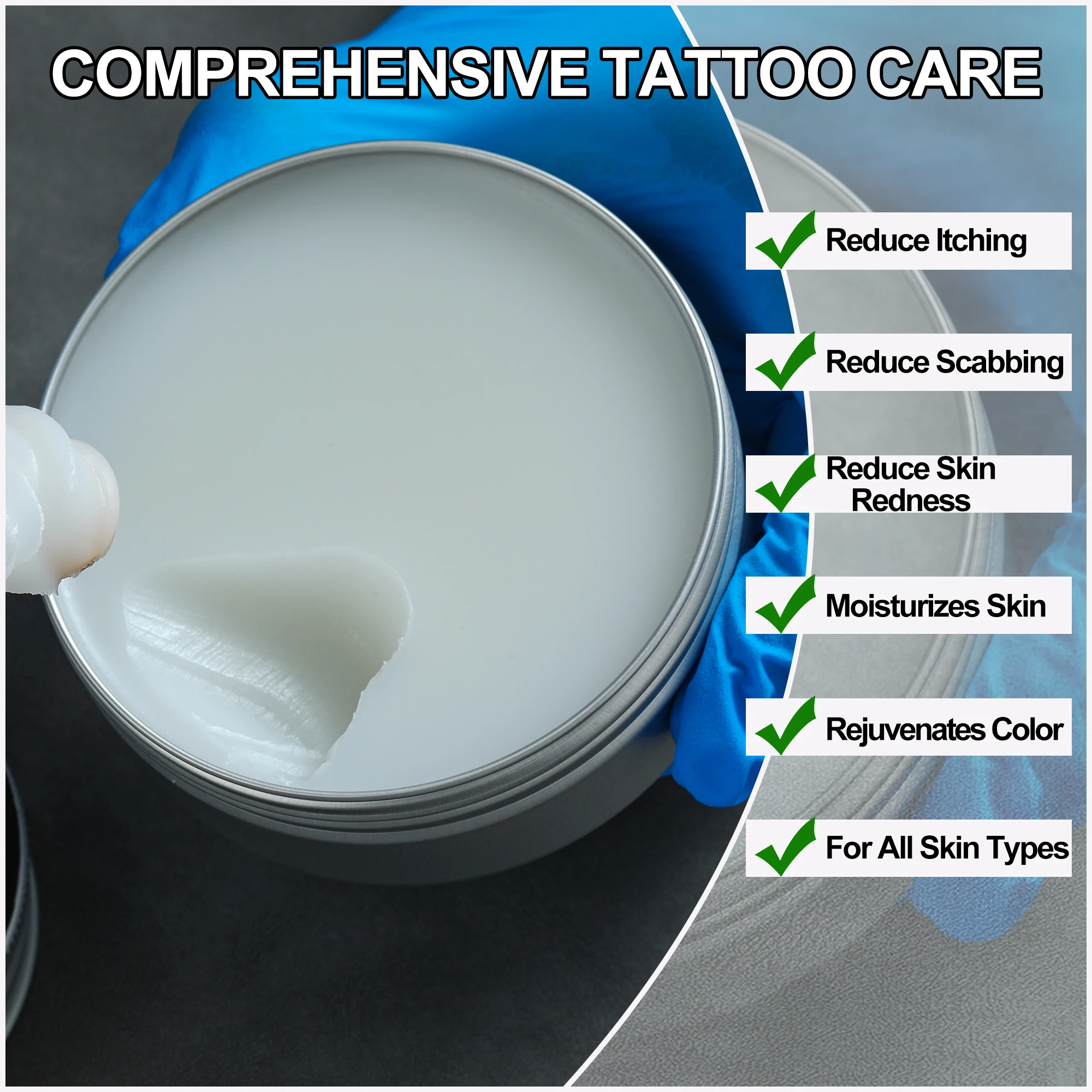 mummy Tattoo Aftercare Balm, Preservative-Free for Artists and Aftercare (150g/5oz） - Image 3