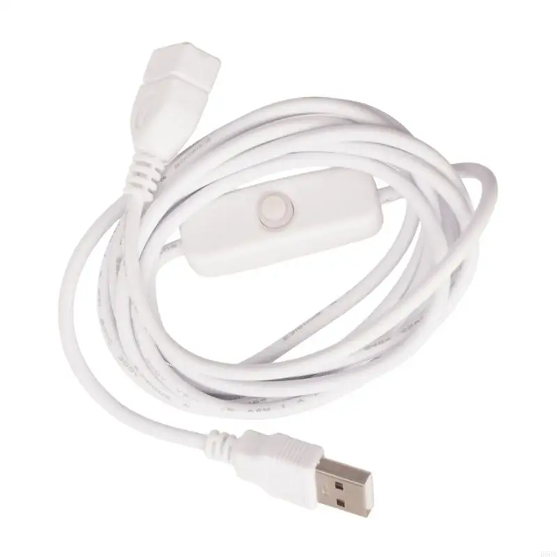 R66A USB 2.0 Cable datos extensión masculino a mujer con interruptor encendido/apagado para computadora portátil PC