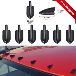 6pcs Car Style Roof Shark Fins Spoiler Wing Vortex Generator For Bmw Serie 1 Mitsubishi Lancer Gti Mk6 Vw Golf Mk7 Accessories