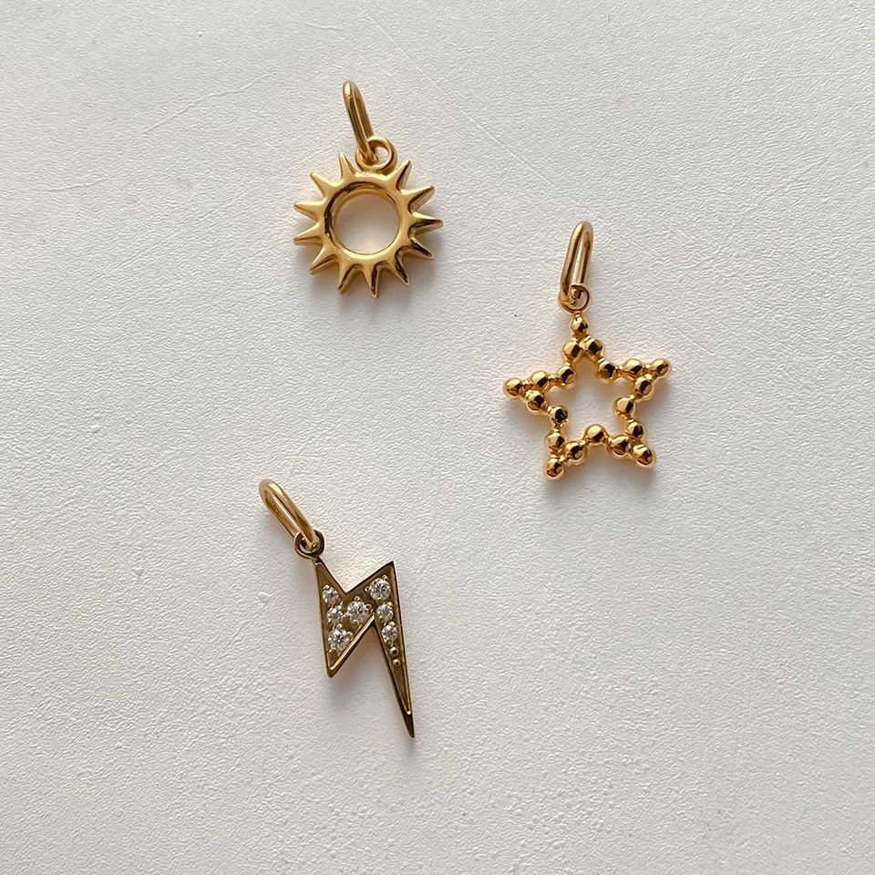 EMANCO Stern-Sonnen-Anhänger für Ohrringe und Halsketten, Zubehör für die Schmuckherstellung, Edelstahl, vergoldet, DIY-Schmuck, 48-Stunden-Versand – Detail 6