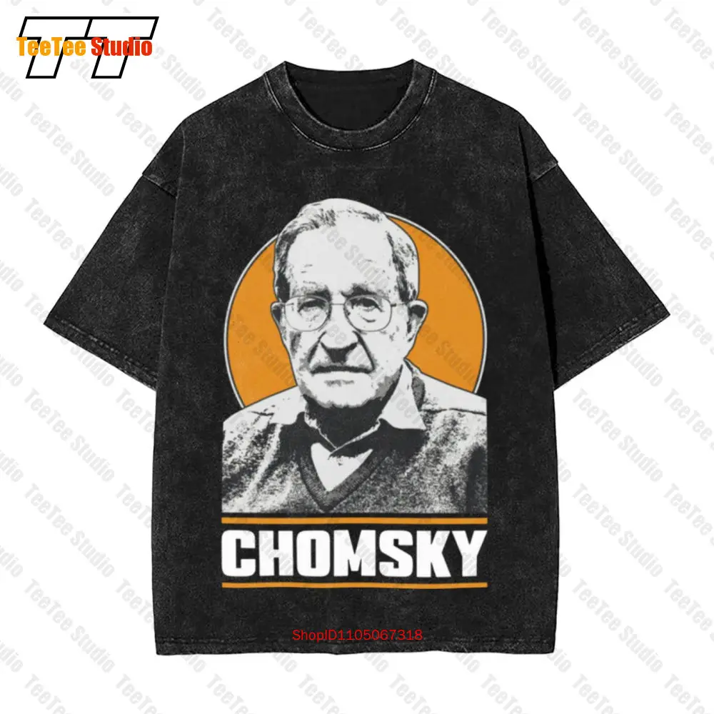 

Noam Chomsky Father Modern Linguistics Chomsky Tribute Винтажная футболка большого размера J1VH