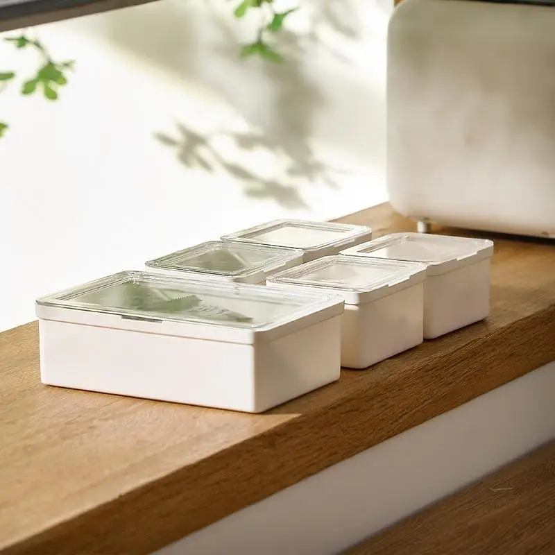 New Double-Open Transparent Lid Storage Box - Multi-Purpose Organizer Container For Stationery, Cosmetics & Home Small Item Tidy
