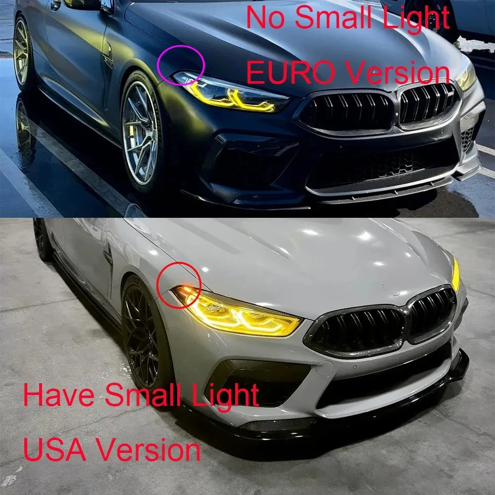 Car accessories for BMW 8 series M8 i8 G14 G15 G16 F91 F92 F93 CSL Lemon Yellow DRL Module RGB LED boards daytime running lights